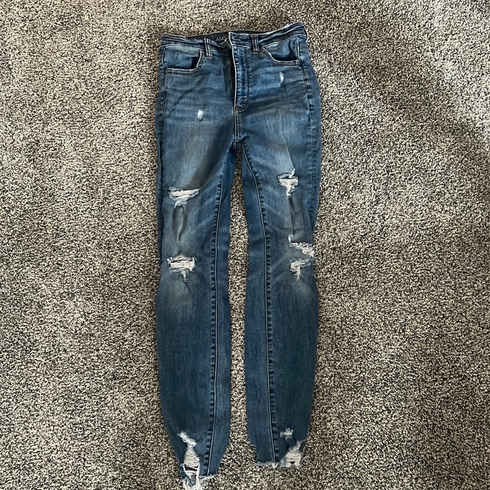 Ae ripped jeans